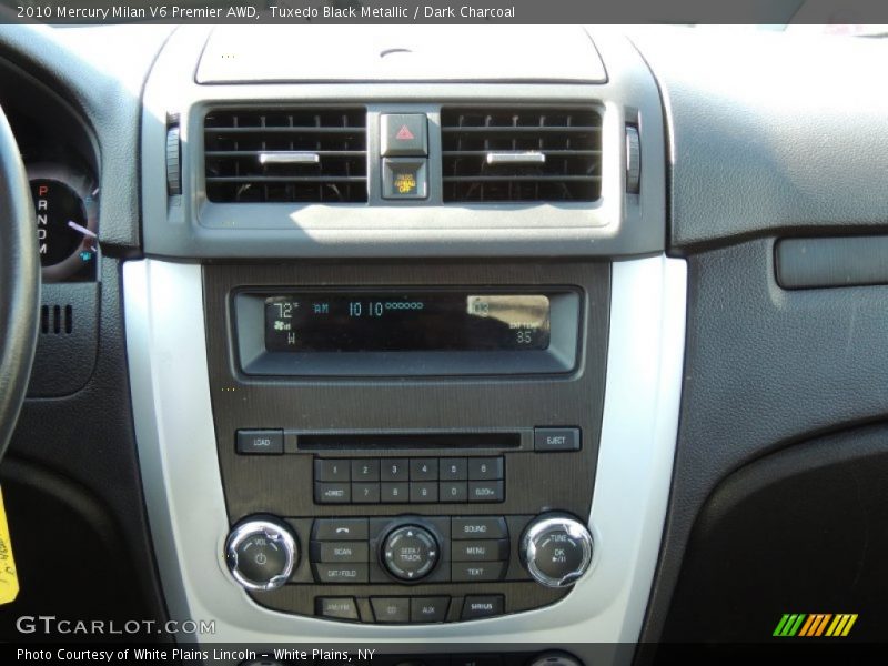 Tuxedo Black Metallic / Dark Charcoal 2010 Mercury Milan V6 Premier AWD