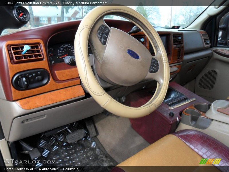 Black / Medium Parchment 2004 Ford Excursion Limited 4x4