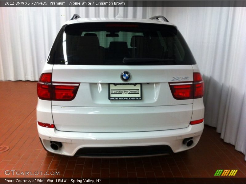 Alpine White / Cinnamon Brown 2012 BMW X5 xDrive35i Premium