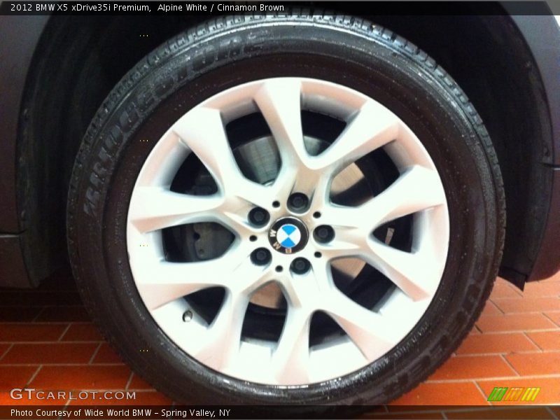 Alpine White / Cinnamon Brown 2012 BMW X5 xDrive35i Premium