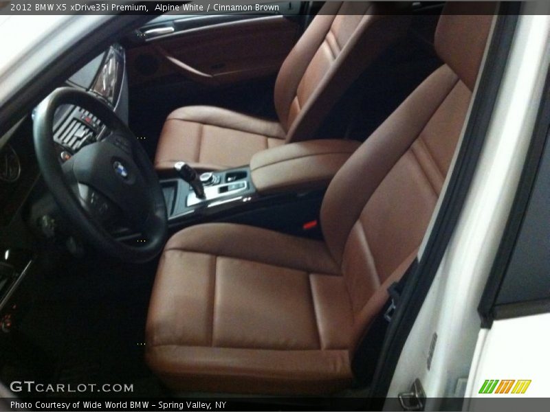Alpine White / Cinnamon Brown 2012 BMW X5 xDrive35i Premium