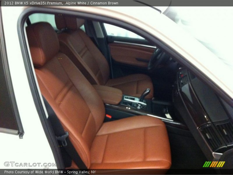 Alpine White / Cinnamon Brown 2012 BMW X5 xDrive35i Premium
