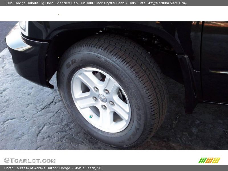 Brilliant Black Crystal Pearl / Dark Slate Gray/Medium Slate Gray 2009 Dodge Dakota Big Horn Extended Cab