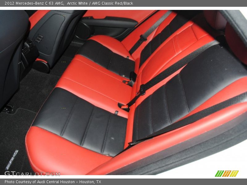 Rear Seat of 2012 C 63 AMG