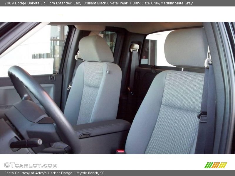 Brilliant Black Crystal Pearl / Dark Slate Gray/Medium Slate Gray 2009 Dodge Dakota Big Horn Extended Cab