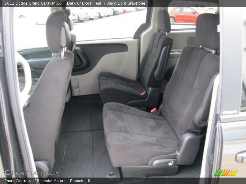 Dark Charcoal Pearl / Black/Light Graystone 2012 Dodge Grand Caravan SXT