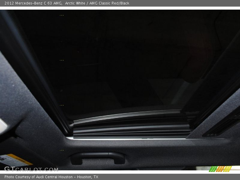 Arctic White / AMG Classic Red/Black 2012 Mercedes-Benz C 63 AMG