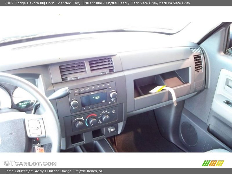 Brilliant Black Crystal Pearl / Dark Slate Gray/Medium Slate Gray 2009 Dodge Dakota Big Horn Extended Cab
