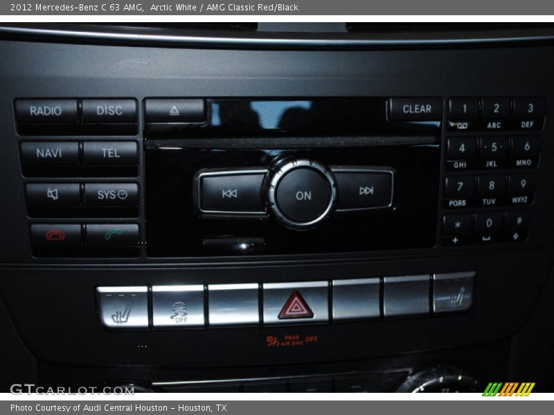 Arctic White / AMG Classic Red/Black 2012 Mercedes-Benz C 63 AMG