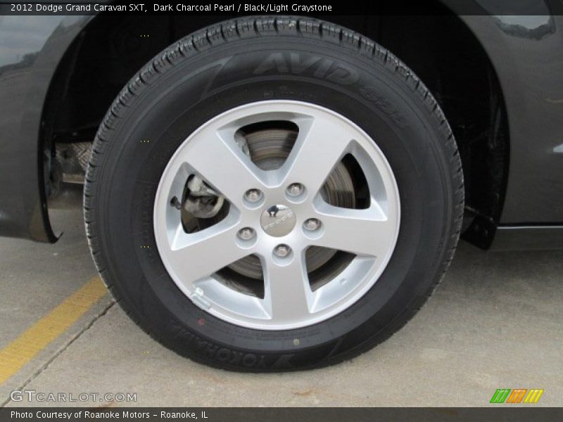 Dark Charcoal Pearl / Black/Light Graystone 2012 Dodge Grand Caravan SXT