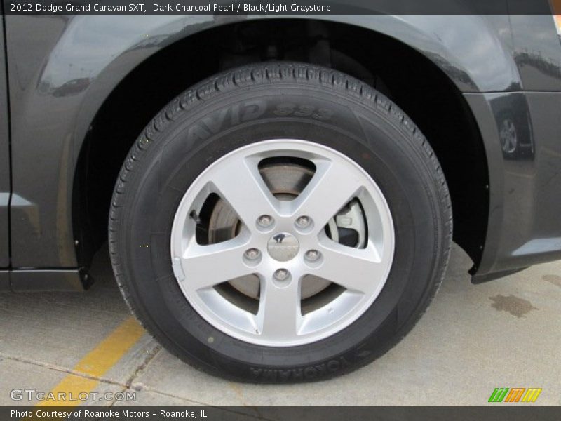 Dark Charcoal Pearl / Black/Light Graystone 2012 Dodge Grand Caravan SXT