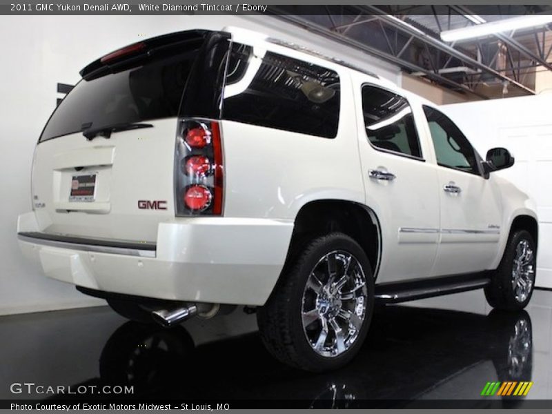 White Diamond Tintcoat / Ebony 2011 GMC Yukon Denali AWD