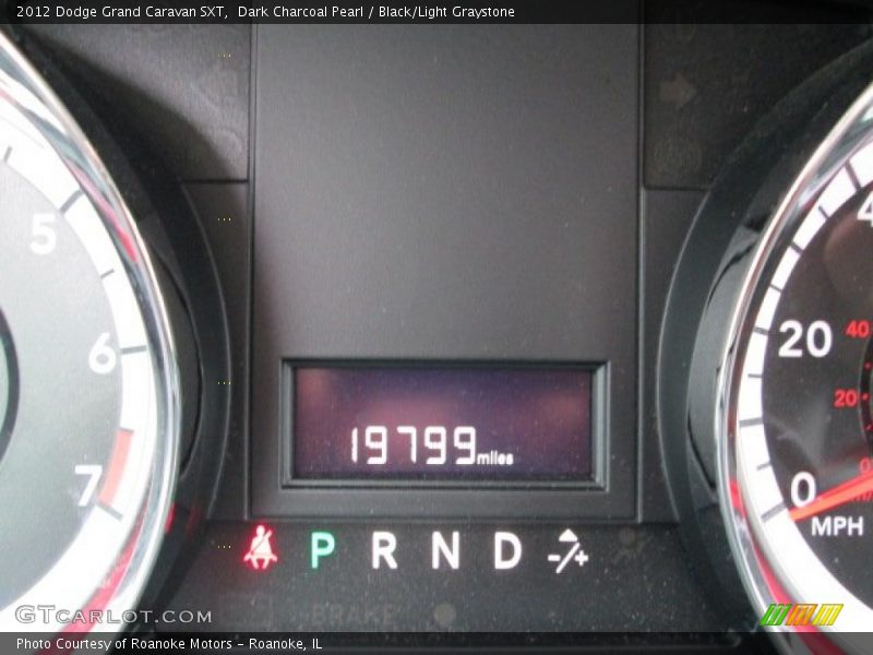 Dark Charcoal Pearl / Black/Light Graystone 2012 Dodge Grand Caravan SXT