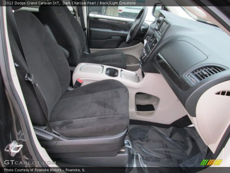 Dark Charcoal Pearl / Black/Light Graystone 2012 Dodge Grand Caravan SXT