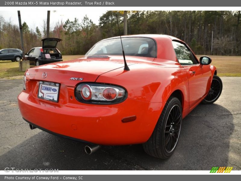 True Red / Black 2008 Mazda MX-5 Miata Hardtop Roadster
