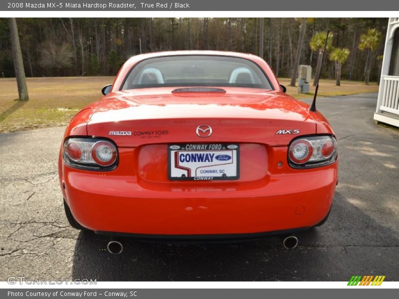 True Red / Black 2008 Mazda MX-5 Miata Hardtop Roadster
