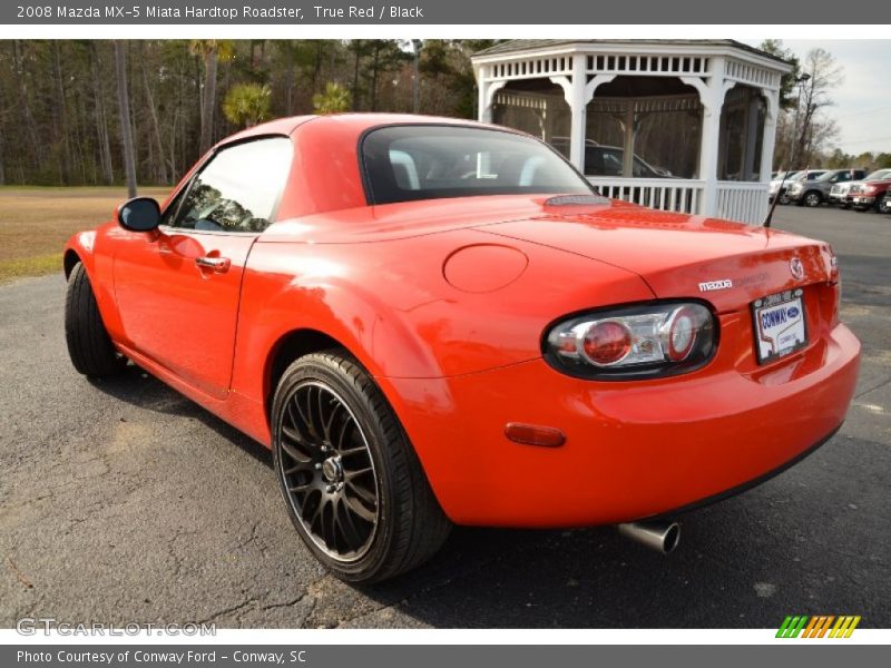 True Red / Black 2008 Mazda MX-5 Miata Hardtop Roadster
