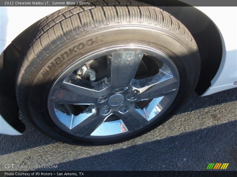 Summit White / Ebony 2012 Chevrolet Malibu LT