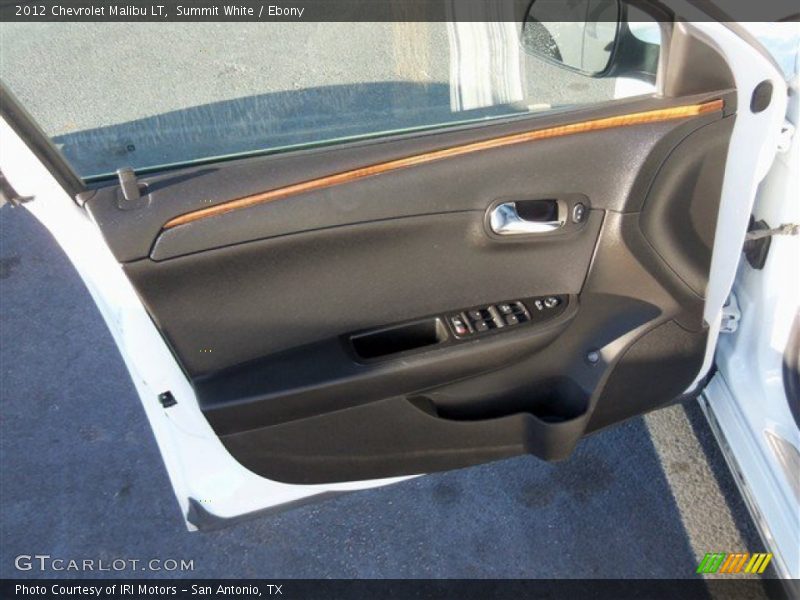 Summit White / Ebony 2012 Chevrolet Malibu LT