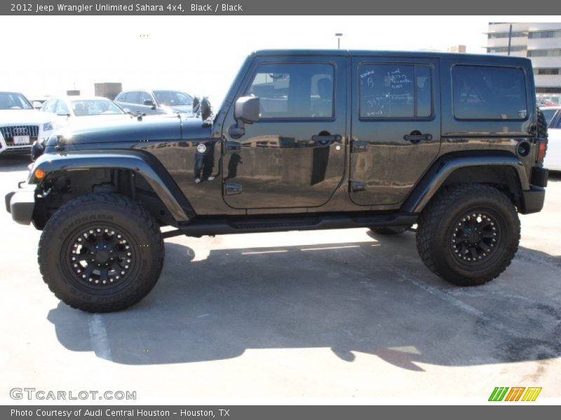Black / Black 2012 Jeep Wrangler Unlimited Sahara 4x4