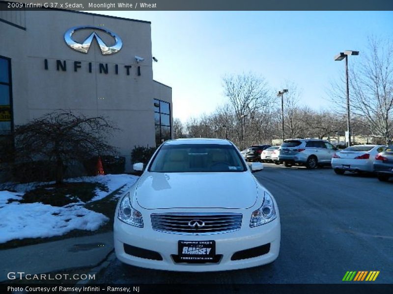 Moonlight White / Wheat 2009 Infiniti G 37 x Sedan