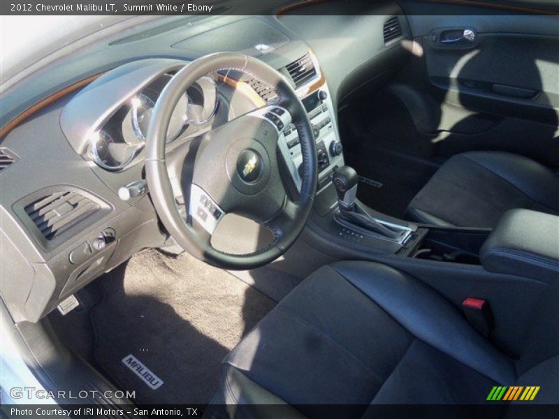 Summit White / Ebony 2012 Chevrolet Malibu LT