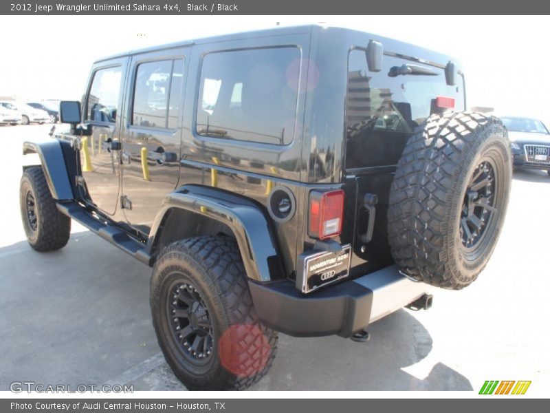 Black / Black 2012 Jeep Wrangler Unlimited Sahara 4x4