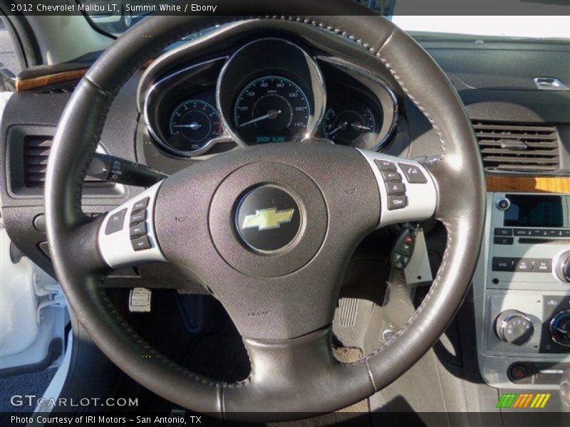 Summit White / Ebony 2012 Chevrolet Malibu LT