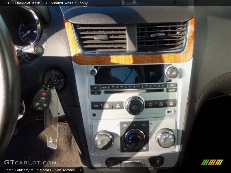 Summit White / Ebony 2012 Chevrolet Malibu LT