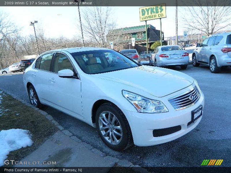 Moonlight White / Wheat 2009 Infiniti G 37 x Sedan