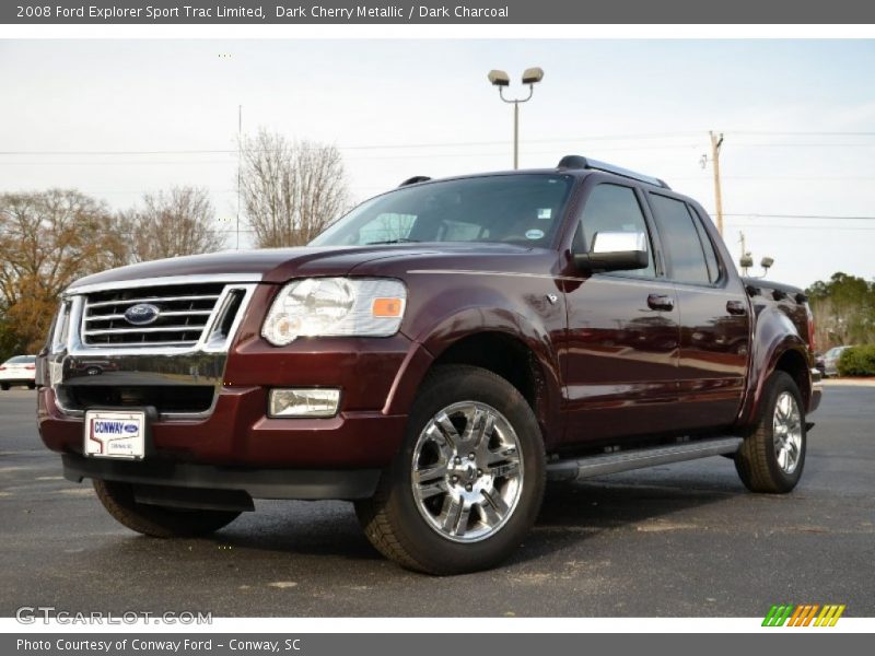 Dark Cherry Metallic / Dark Charcoal 2008 Ford Explorer Sport Trac Limited