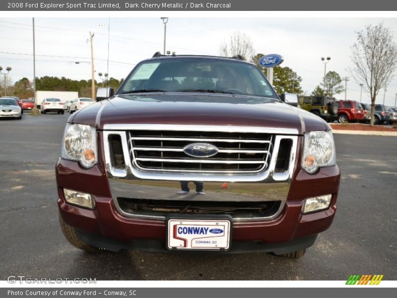 Dark Cherry Metallic / Dark Charcoal 2008 Ford Explorer Sport Trac Limited