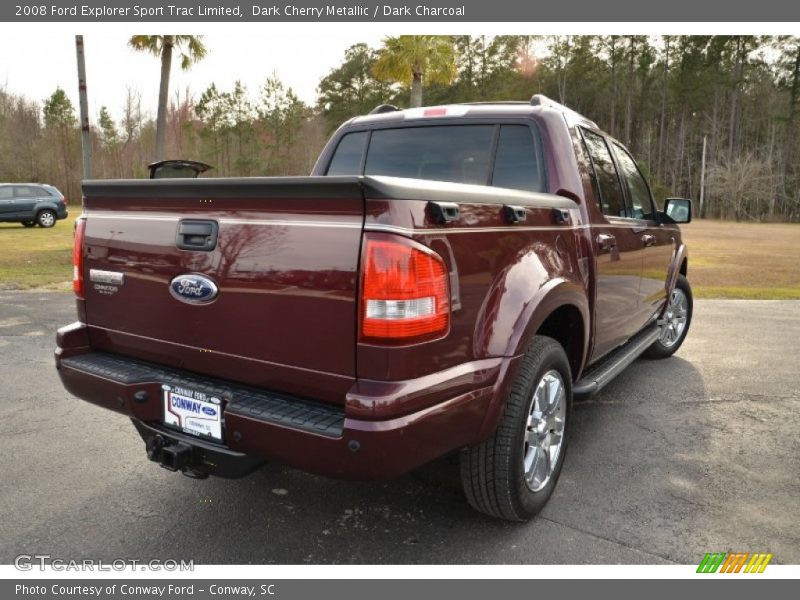Dark Cherry Metallic / Dark Charcoal 2008 Ford Explorer Sport Trac Limited