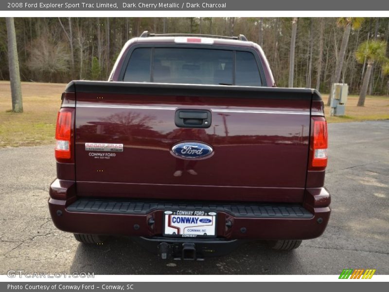 Dark Cherry Metallic / Dark Charcoal 2008 Ford Explorer Sport Trac Limited