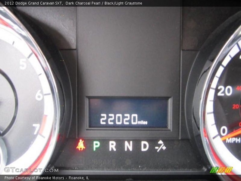 Dark Charcoal Pearl / Black/Light Graystone 2012 Dodge Grand Caravan SXT