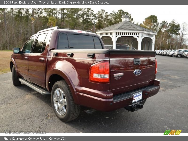 Dark Cherry Metallic / Dark Charcoal 2008 Ford Explorer Sport Trac Limited