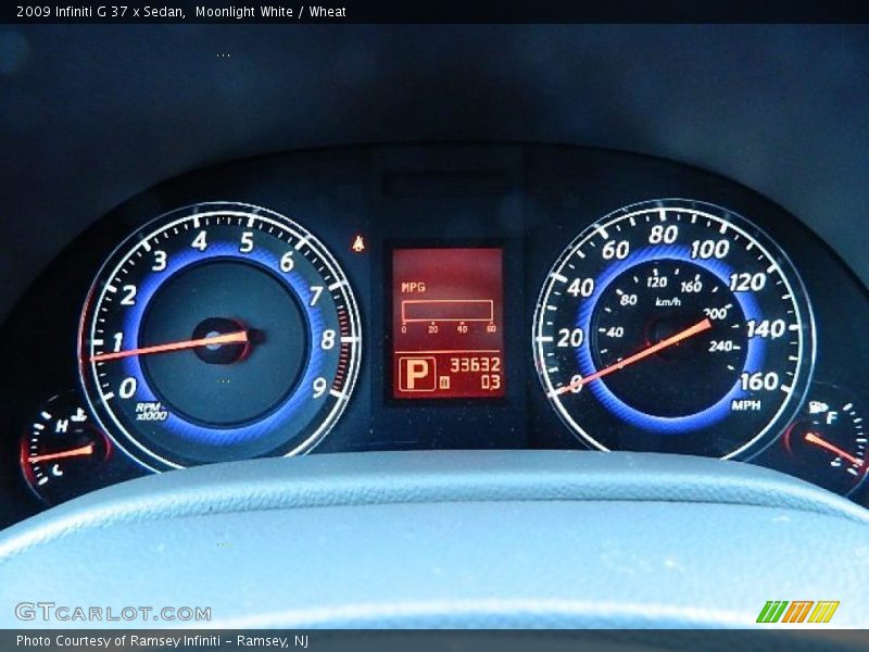 Moonlight White / Wheat 2009 Infiniti G 37 x Sedan