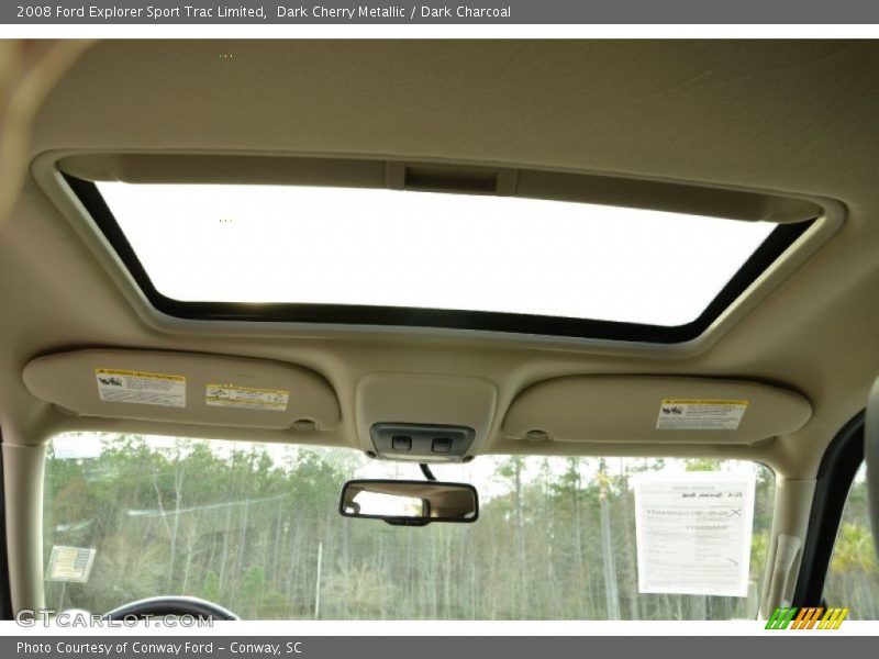 Dark Cherry Metallic / Dark Charcoal 2008 Ford Explorer Sport Trac Limited