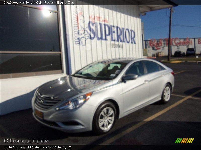 Radiant Silver / Gray 2012 Hyundai Sonata GLS