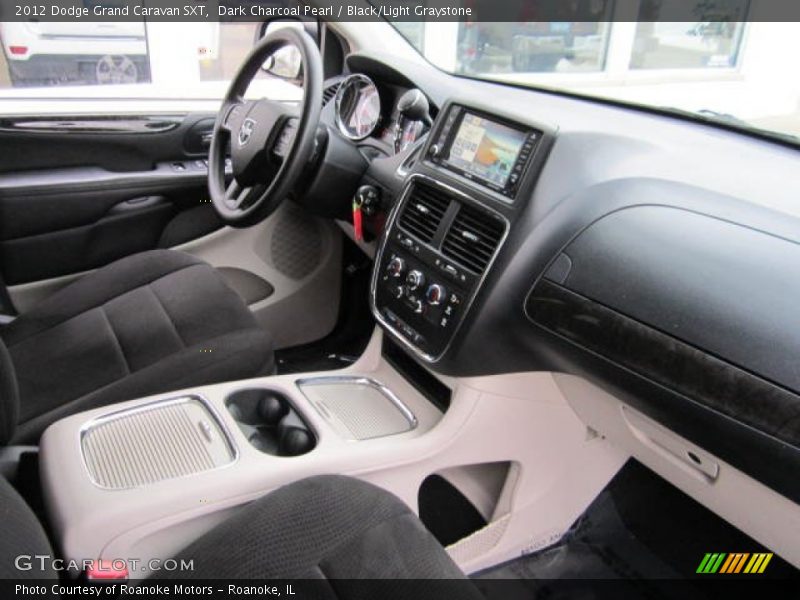 Dark Charcoal Pearl / Black/Light Graystone 2012 Dodge Grand Caravan SXT