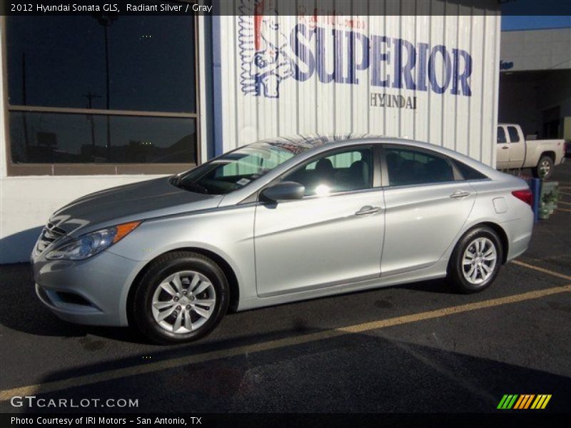 Radiant Silver / Gray 2012 Hyundai Sonata GLS