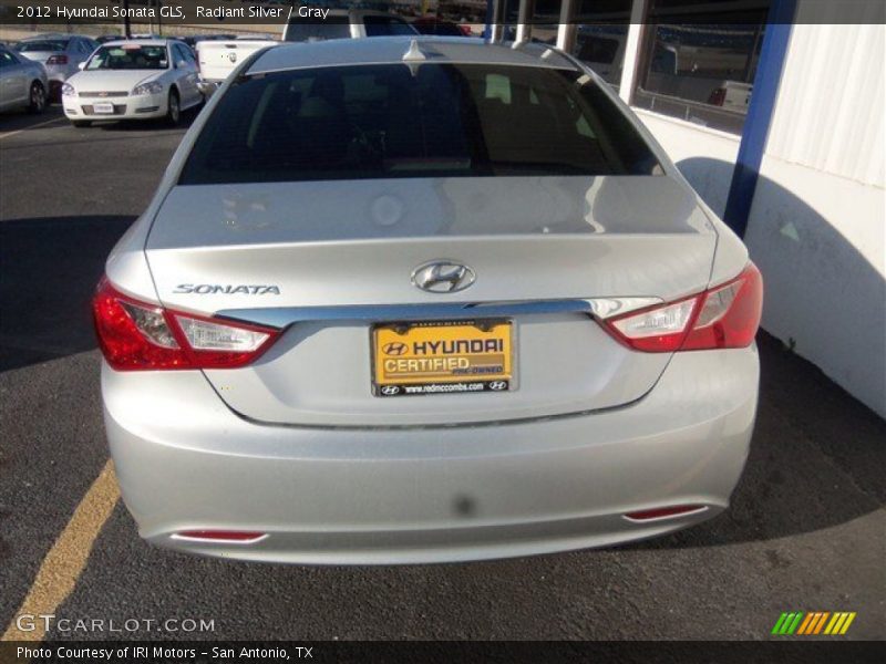 Radiant Silver / Gray 2012 Hyundai Sonata GLS