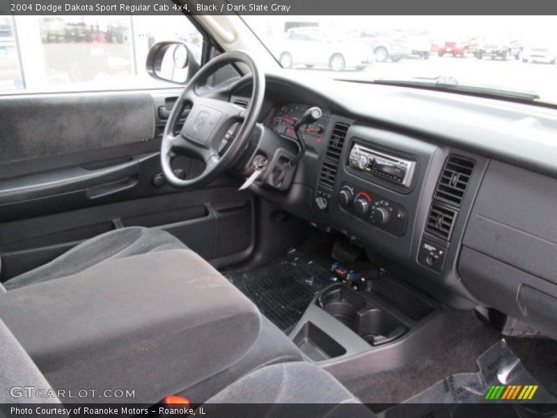 Black / Dark Slate Gray 2004 Dodge Dakota Sport Regular Cab 4x4