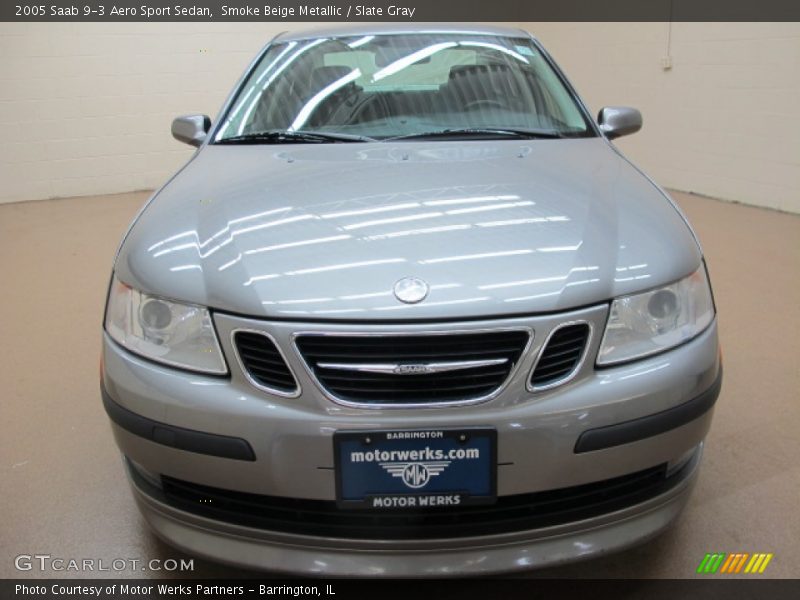 Smoke Beige Metallic / Slate Gray 2005 Saab 9-3 Aero Sport Sedan
