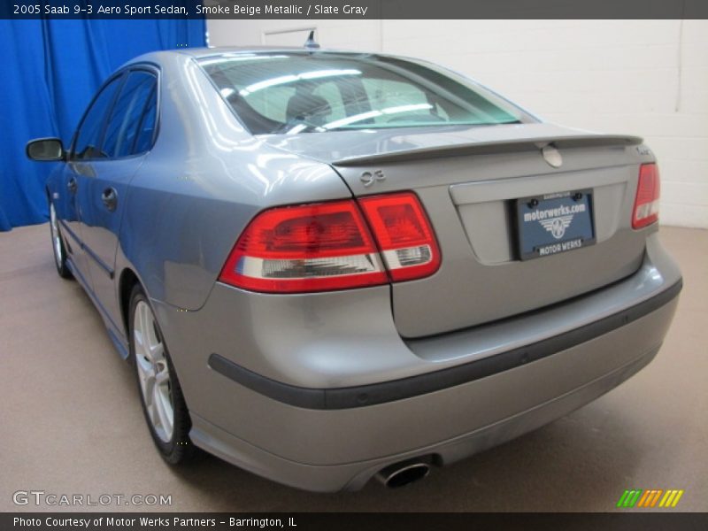 Smoke Beige Metallic / Slate Gray 2005 Saab 9-3 Aero Sport Sedan