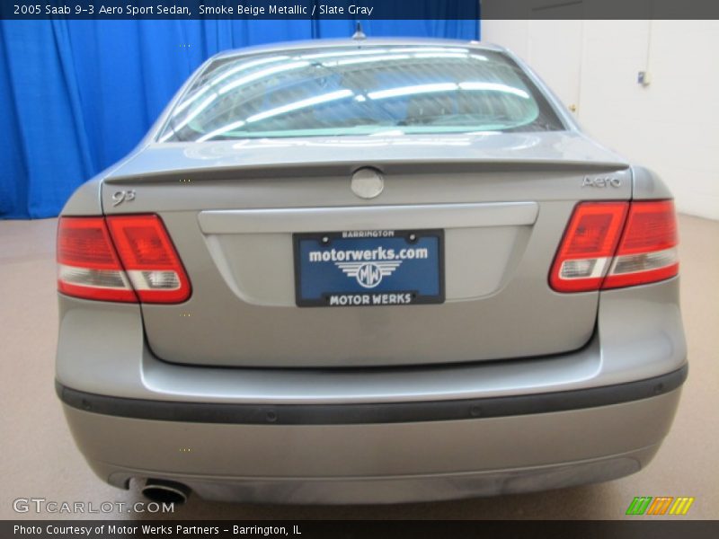 Smoke Beige Metallic / Slate Gray 2005 Saab 9-3 Aero Sport Sedan