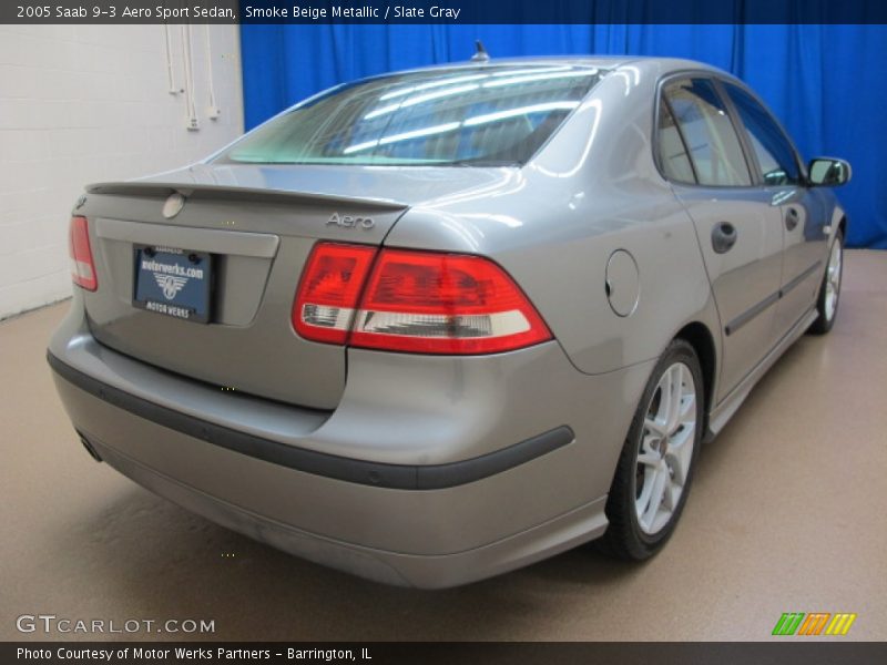 Smoke Beige Metallic / Slate Gray 2005 Saab 9-3 Aero Sport Sedan