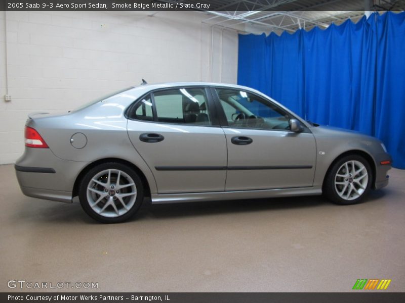 Smoke Beige Metallic / Slate Gray 2005 Saab 9-3 Aero Sport Sedan