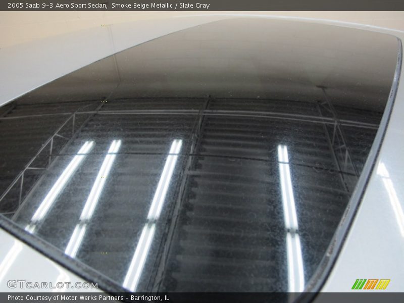 Smoke Beige Metallic / Slate Gray 2005 Saab 9-3 Aero Sport Sedan