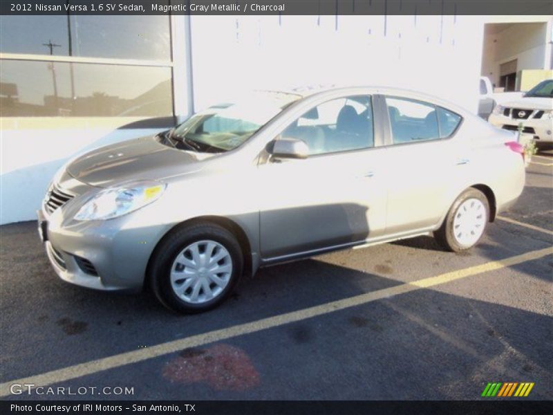 Magnetic Gray Metallic / Charcoal 2012 Nissan Versa 1.6 SV Sedan